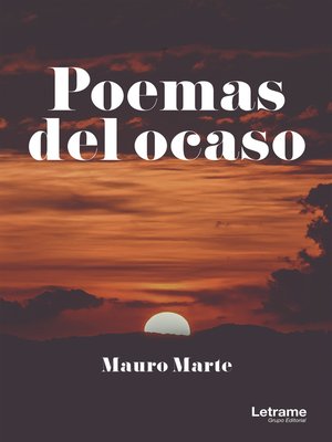 cover image of Poemas del ocaso